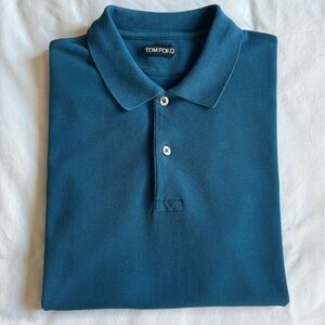 Tom Ford Men's Blue Polo Shirt